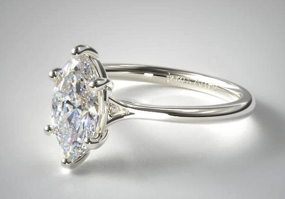 Marquise solitaire ring