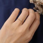 Thin engagement ring