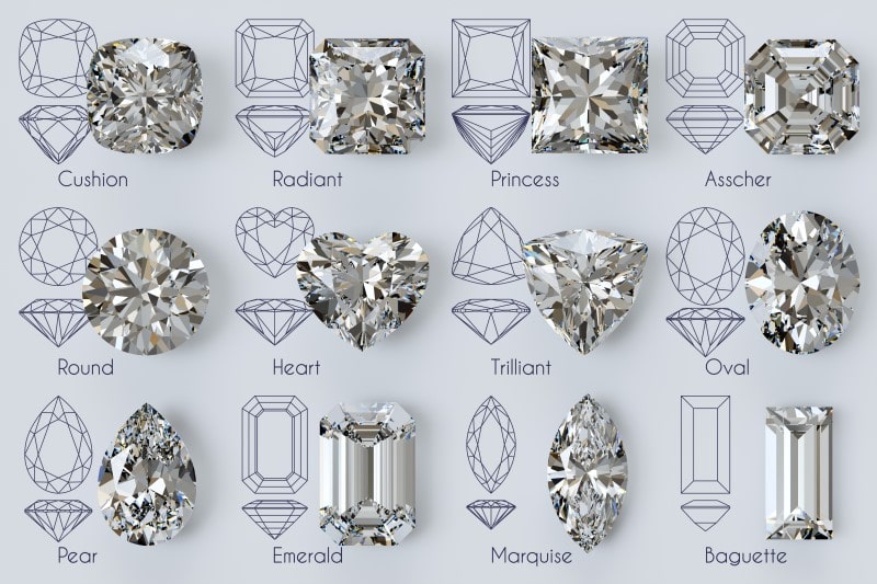 all diamond shapes