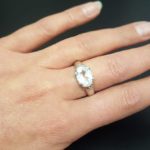 east to west engagement ring
