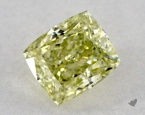 Loose green diamond cushion cut