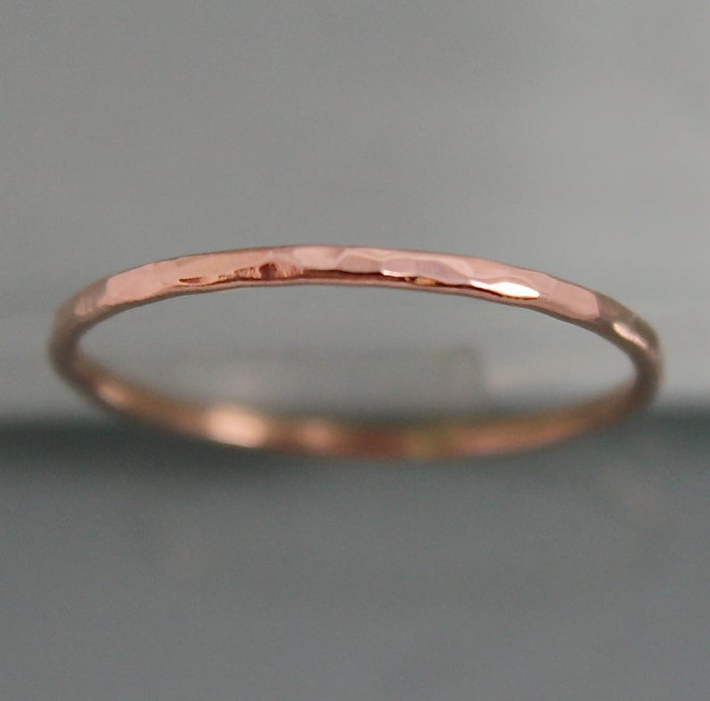 Russian rose gold ring