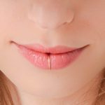 Girl with seamless lip ring