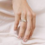 Girl wearing Russian wedding ring