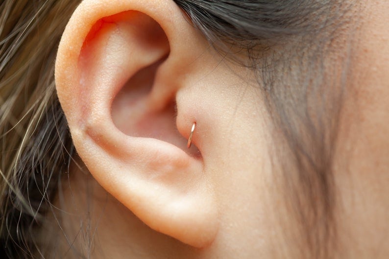 Tragus hoop earrings