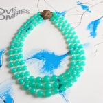 Colorful lucite necklace