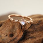 Dainty engagement ring