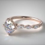 Roes gold solitaire ring