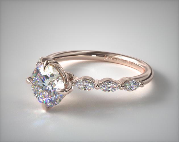 Roes gold solitaire ring