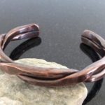 Twisted copper bracelet
