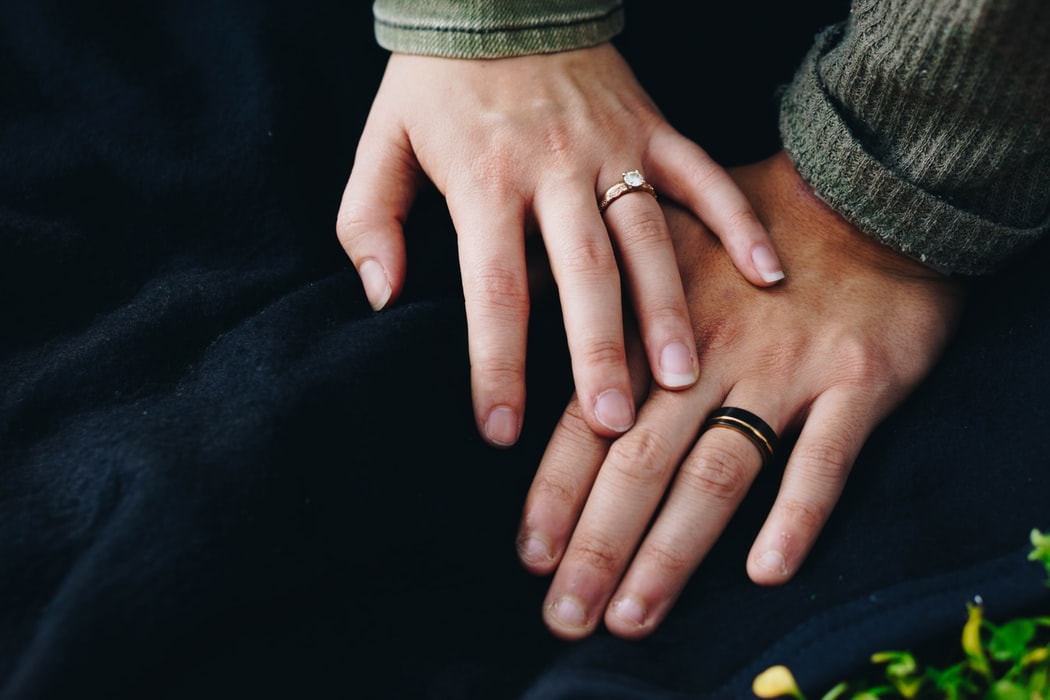 couple wearing ring