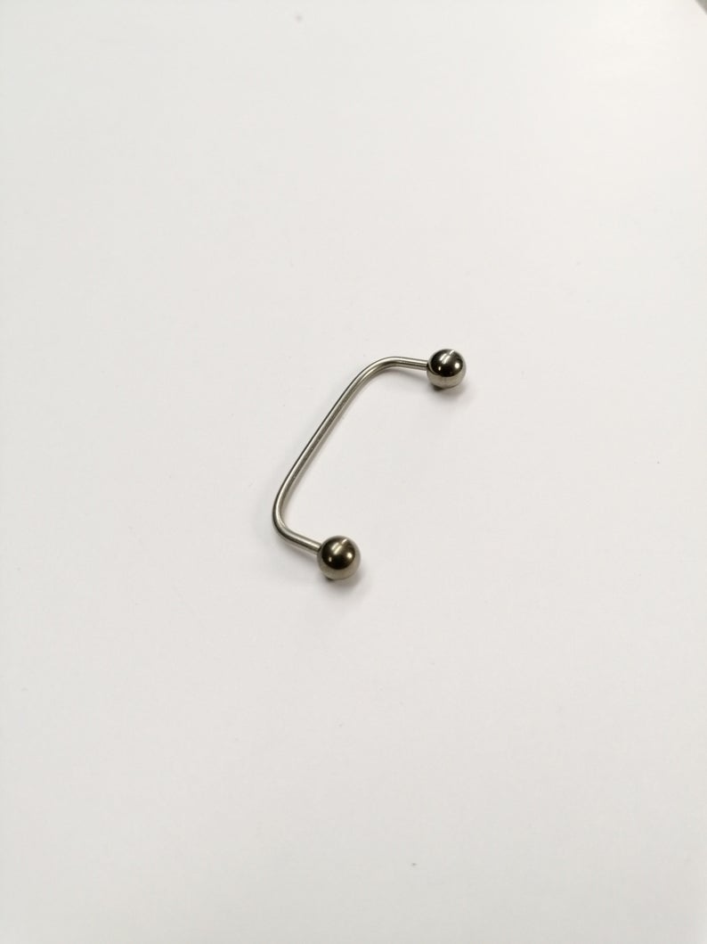 surface bar for forehead piercing