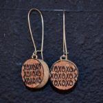 wine cork earrings