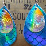 Mermaid vegan earrings