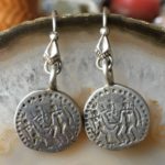 Silver tribal earrings