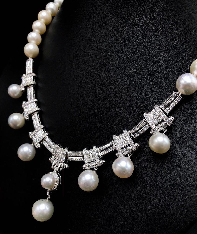 Art Deco Pearl Necklace Design