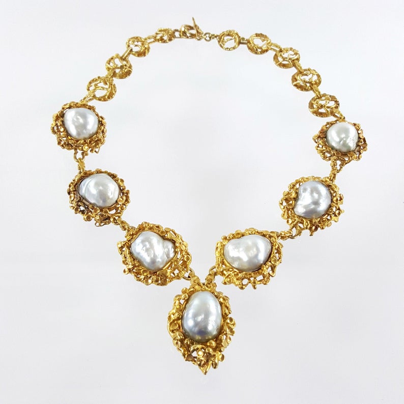 Baroque Pearl Necklace Design