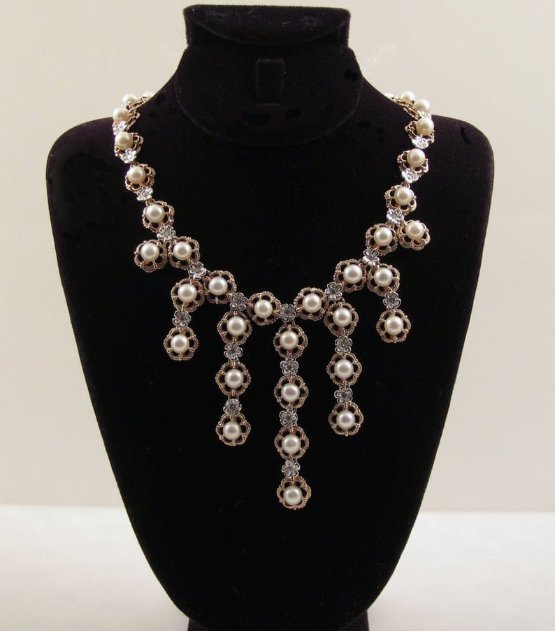 Pearl and Diamond Princess Necklace