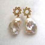 Flameball Pearl Earrings
