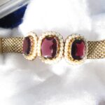 Victorian Pearl and Garnet Bracelet