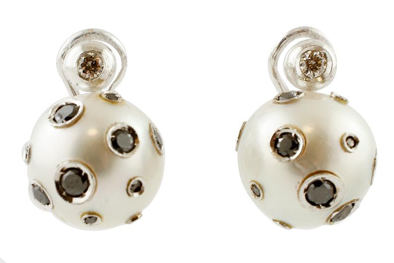 Futuristic Pearl Earrings