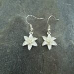 Easter lily earrings