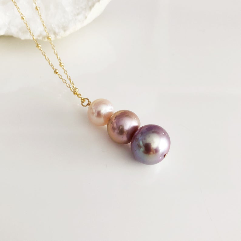 Triple style pearl pendant