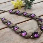 Coro purple necklace