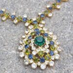 Rhinestone jewelry necklace
