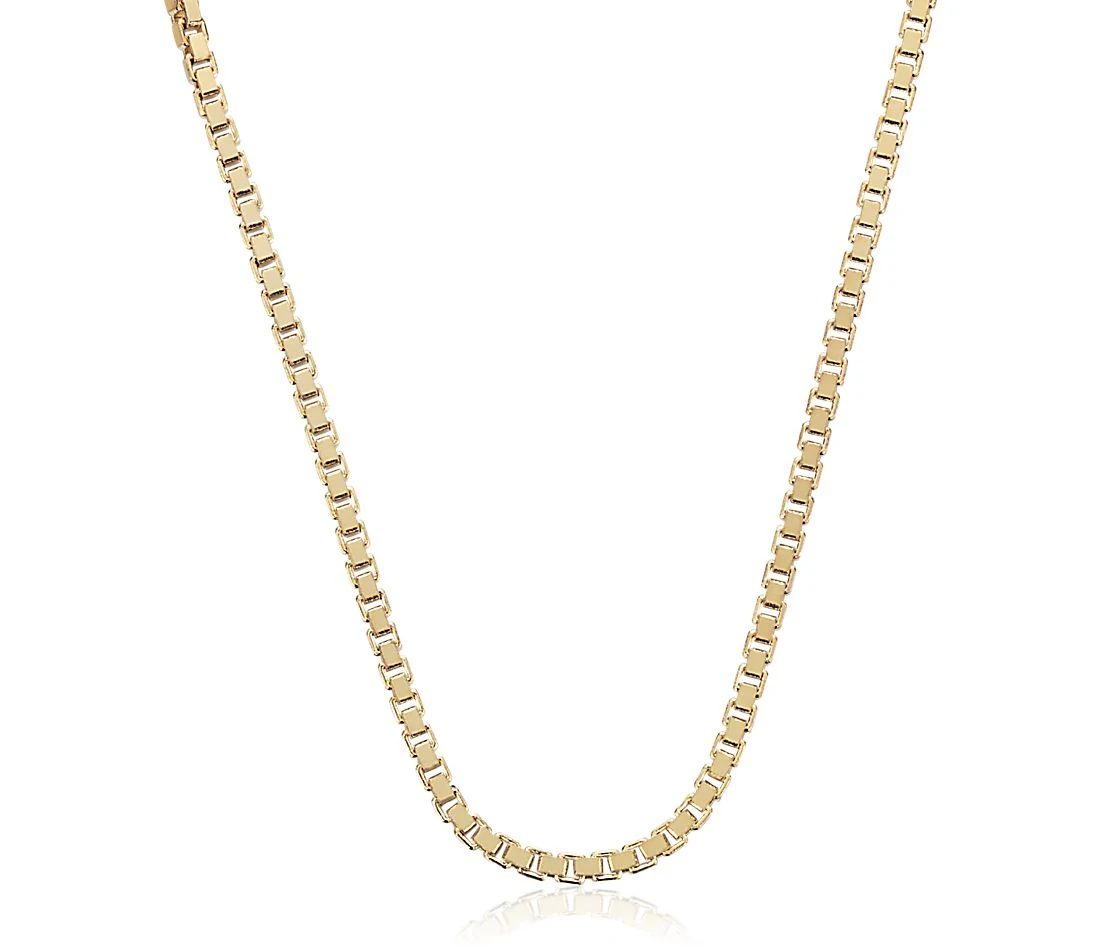 14K Gold Box Chain – Lola Ade