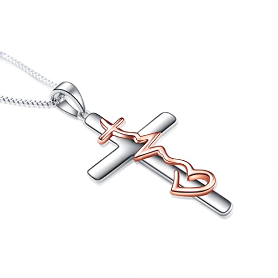 Heartbeat faith love necklace