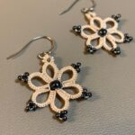 Hand made floral earrings