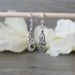 Sterling silver crescent moon earrings