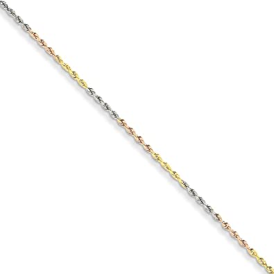 Tricolor rope anklet