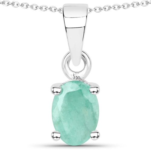 Affordable emerald pendant