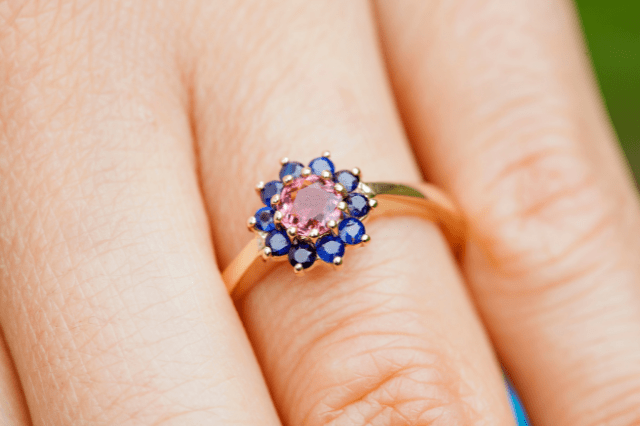 Morganite engagement ring