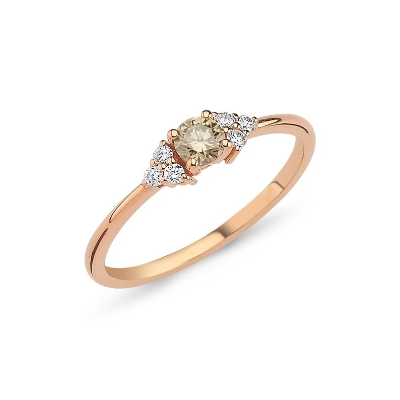 Champagne diamond ring