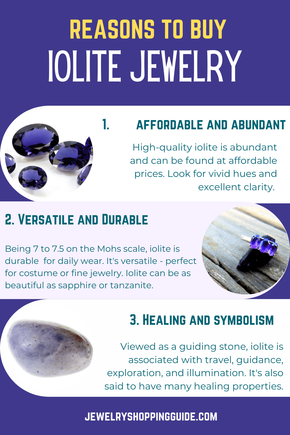 Blue Iolite Semi Precious Stone Chips