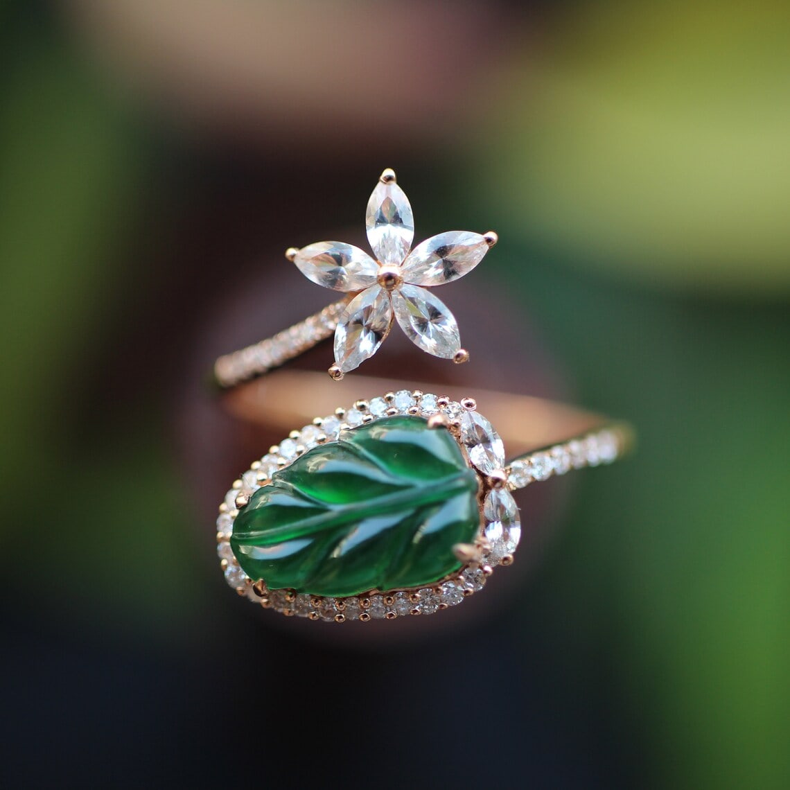 Jadeite ring