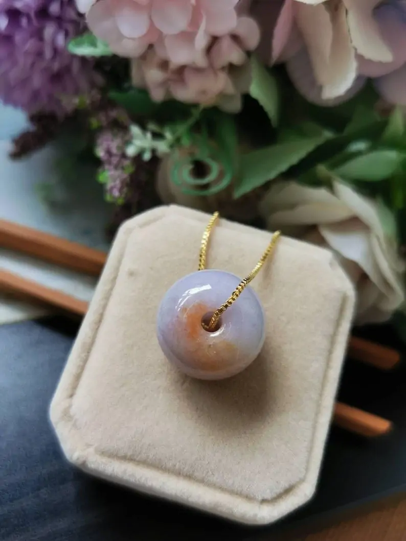 lavender jade necklace