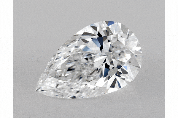 Pear shape diamond angles