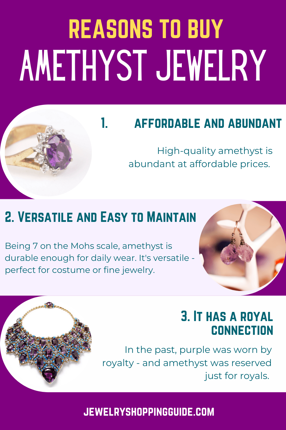 Reasons to buy amethyst jewelry
