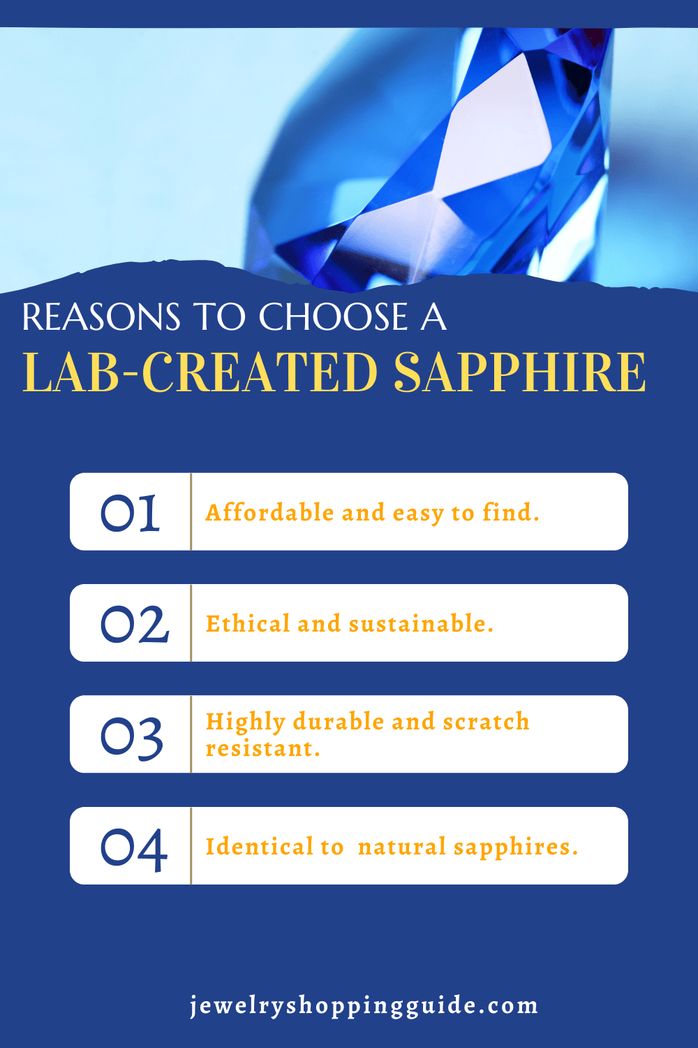 Reasons to choose lab created sapphire