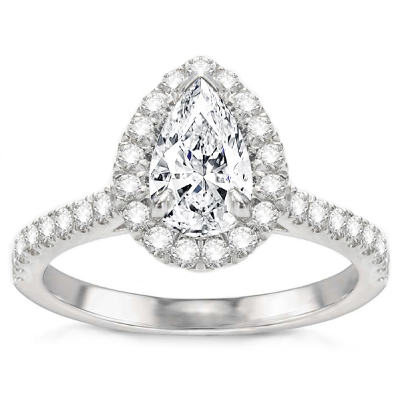 pear shaped diamond engagement ring ICJ