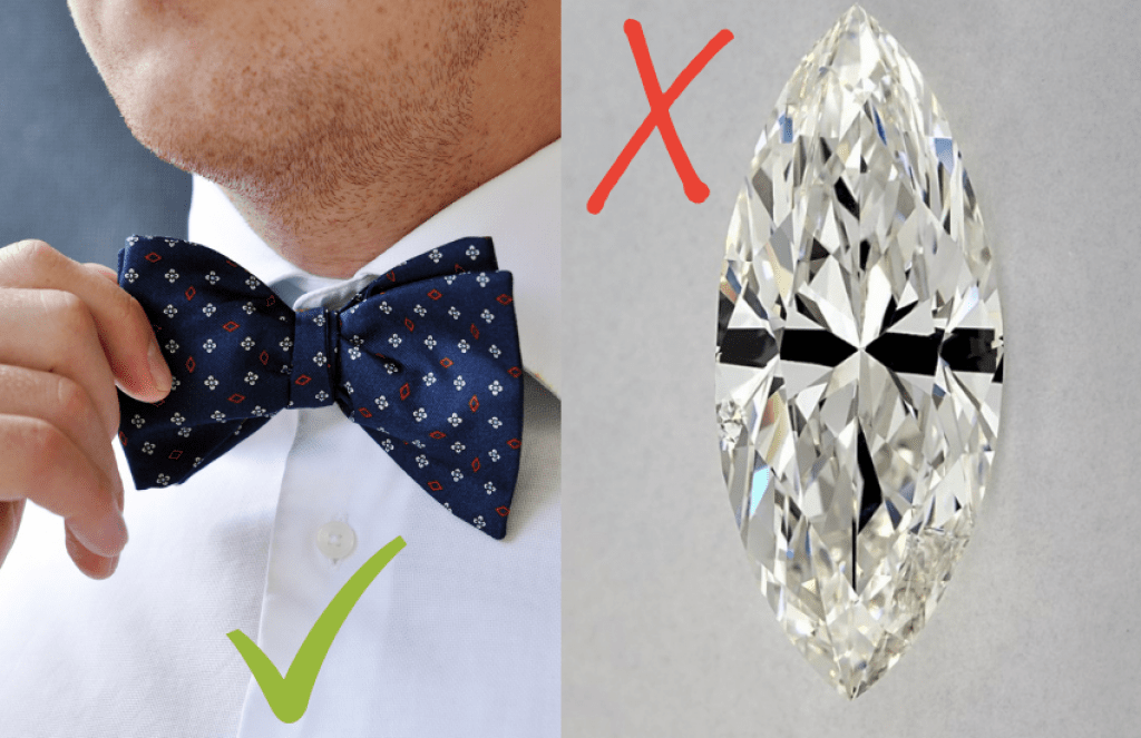 image of man in bow tie and diamond with bow tie