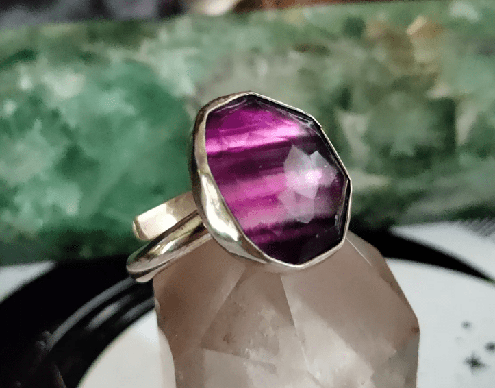Purple Fluorite ring