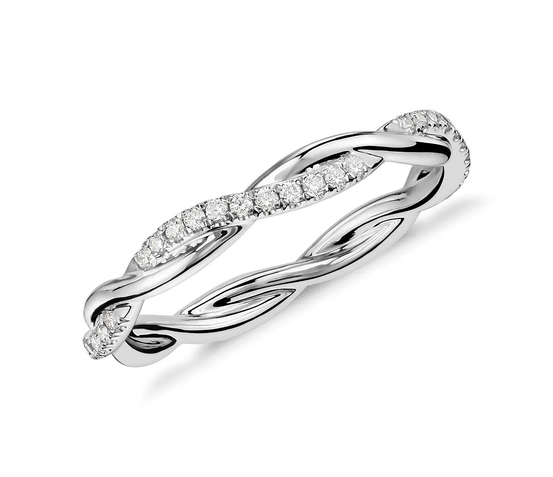 Petite Twist Diamond Eternity Ring