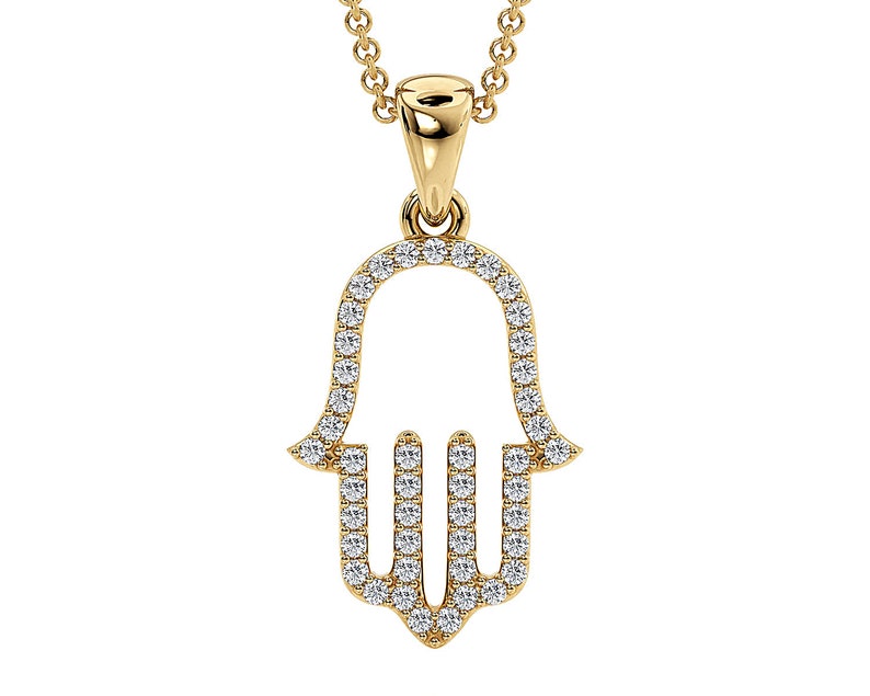 Minimalist Hamsa Hand Necklace