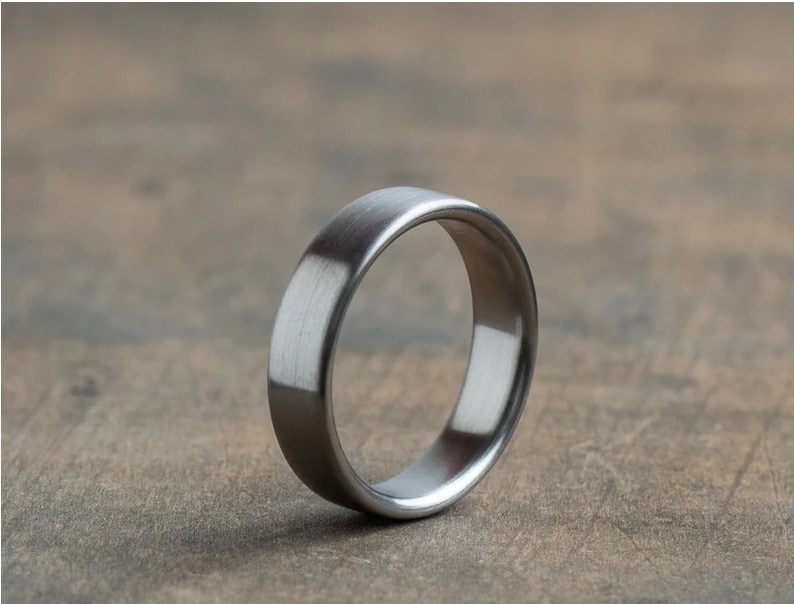 Matte Finish Titanium Ring