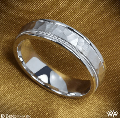 hammered wedding ring whiteflash